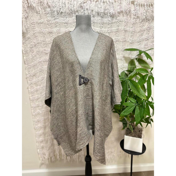 Other Accessories - Artisan Vintage woven poncho blanket wrap shawl